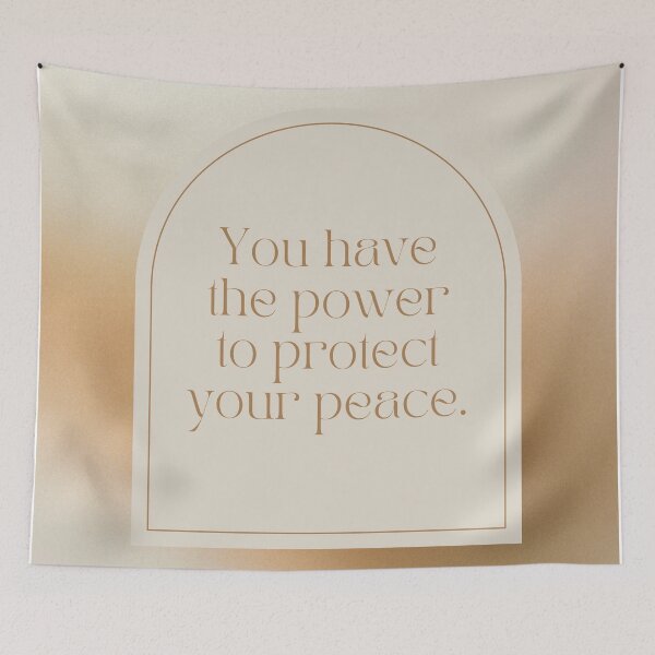 Item preview, Motivational Quote - Power to protect your peace designed and sold by Shope Buzz.