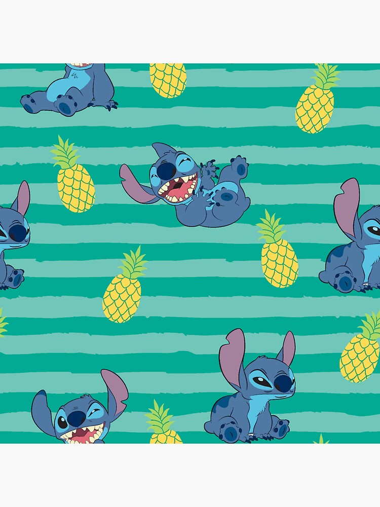 Lilo & Stitch Pineapple Pattern Sticker for Sale by ThompsonBeauty
