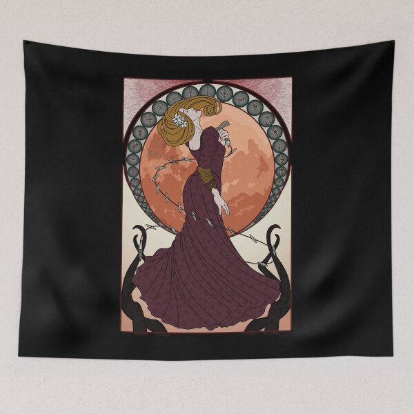 Item preview, Bloodborne art nouveau - Moon scented Hunter designed and sold by reJerrellOliver.
