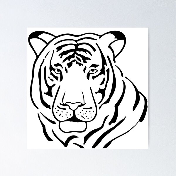 Tiger Outline Vector in Illustrator, SVG, JPG, EPS, PNG - Download |  Template.net
