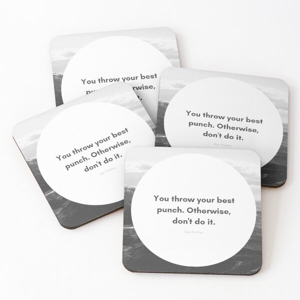 Item preview, Motivational Quote - You throw your best punch. Otherwise, don't do it. designed and sold by Shope Buzz.