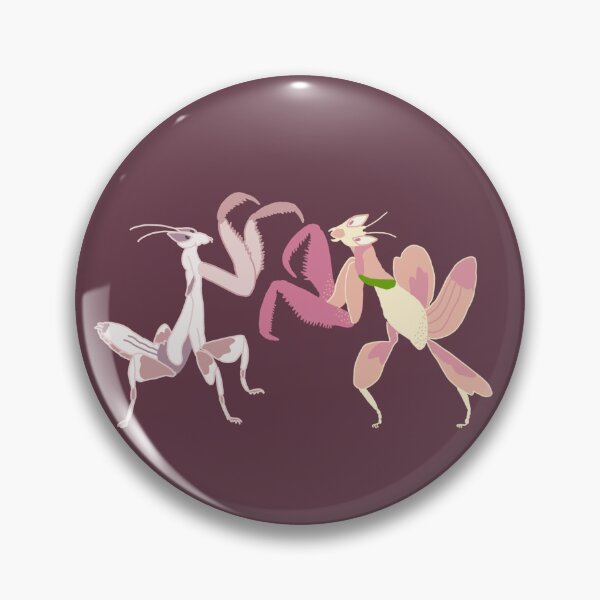 Item preview, courting lesbian mantises designed and sold by bumblechub.