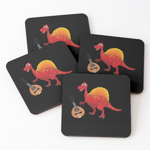 Artikelvorschau, Dinosaurier, der Ud spielt, lustiges gutes Dinosaurier-Ud-Liebhaber-rotes Design entworfen und verkauft von pedrored369.