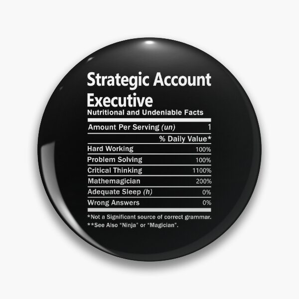 Item preview, Strategic Account Executive  T Shirt - Nutrition Factors Job Gift Item Tee designed and sold by wardorion9.