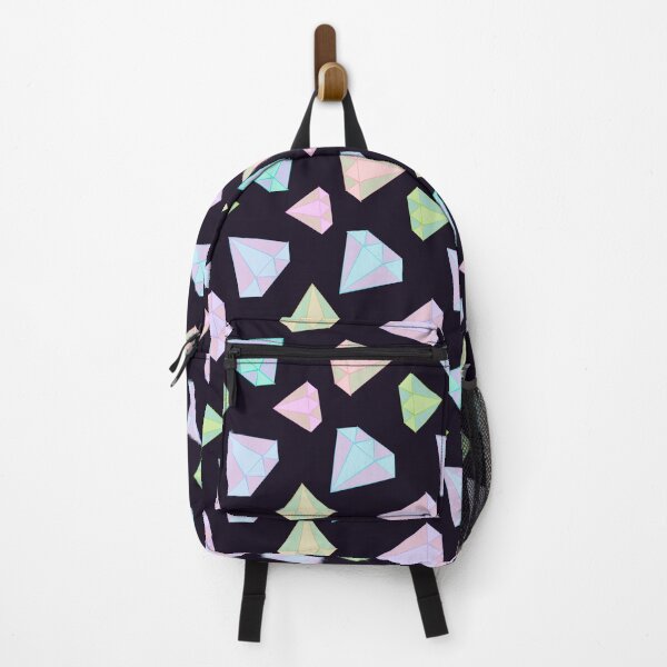 Item preview, Pastel Glow Diamond Pattern on Black designed and sold by MGuyerArt.