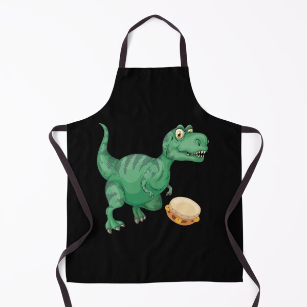Artikelvorschau, Dinosaurier, der Tamburin spielt, lustiges gutes Dinosaurier-Tamburin-Liebhaber-grünes Design entworfen und verkauft von pedrored369.
