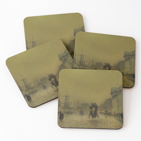 Item preview, Liverpool Lights, Salthouse Docks - John Atkinson Grimshaw designed and sold by CartoClassics.