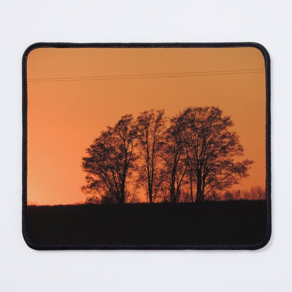 Orange Sunset Sky Mouse Pad