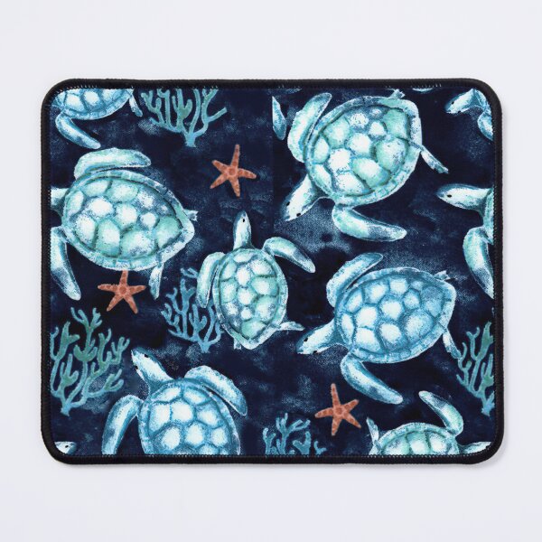 Item preview, Blue Turtles With Coral Star Fish designed and sold by SweetThreads79.