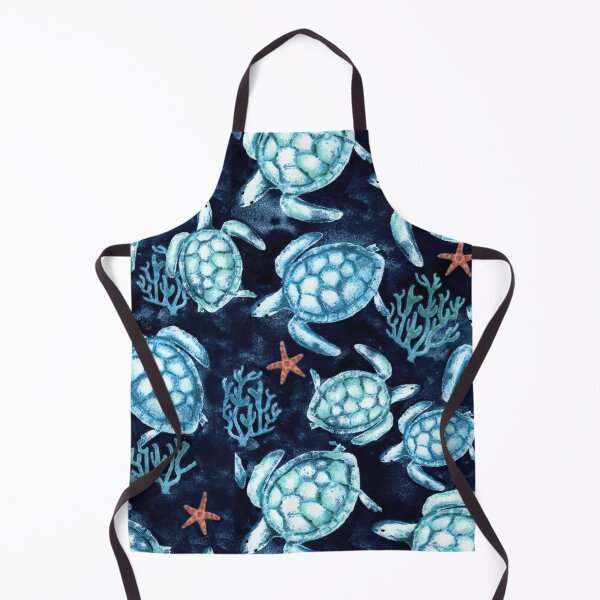 Item preview, Blue Turtles With Coral Star Fish designed and sold by SweetThreads79.