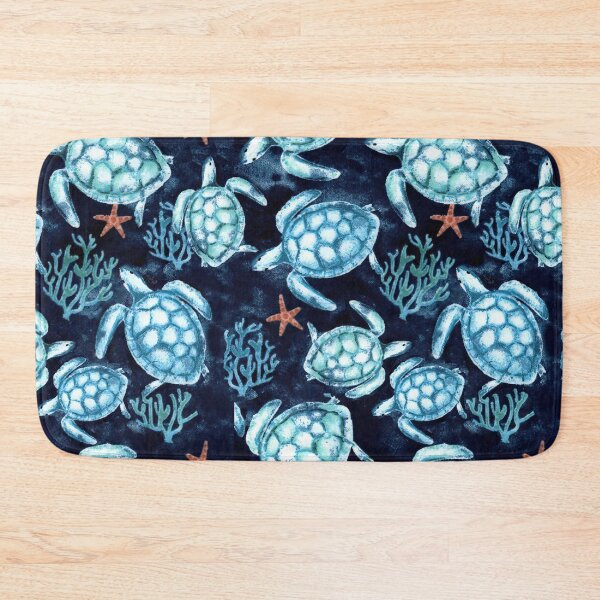 Item preview, Blue Turtles With Coral Star Fish designed and sold by SweetThreads79.