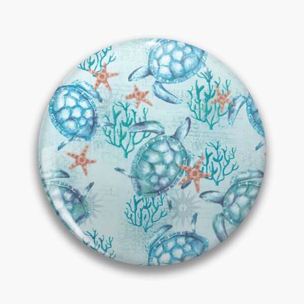 Item preview, Blue Turtles Corals designed and sold by SweetThreads79.