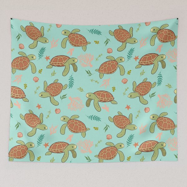 Item preview, Cartoon Turtle Seashells  designed and sold by SweetThreads79.