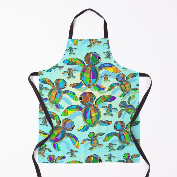 Item preview, Colorful Turtles Hovering Pattern designed and sold by SweetThreads79.