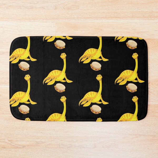 Item preview, Dinosaur Playing Tambourine ,Funny Good Dinosaur Tambourine Lovers Yellow Cute Dinosaur Art designed and sold by pedrored369.