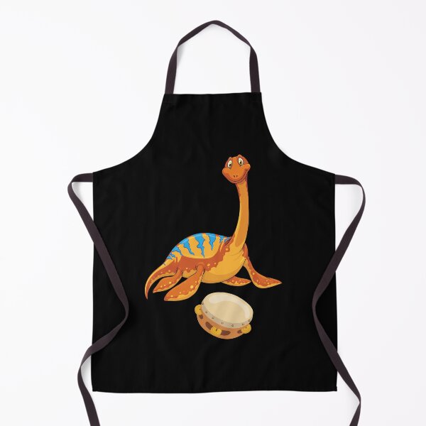 Artikelvorschau, Dinosaurier, der Tamburin spielt, lustige gute Dinosaurier-Tamburin-Liebhaber, süßes orangefarbenes Design entworfen und verkauft von pedrored369.