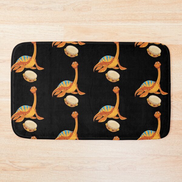 Item preview, Dinosaur Playing Tambourine ,Funny Good Dinosaur Tambourine Lovers Cute Orange Design designed and sold by pedrored369.