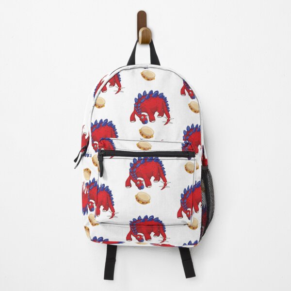 Item preview, Dinosaur Playing Tambourine ,Funny Good Dinosaur Tambourine Lovers Cool Red Blue Design designed and sold by pedrored369.