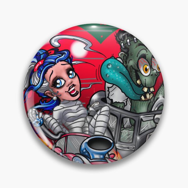 Item preview, “Fink”enstein and his Bride designed and sold by MetroInk.