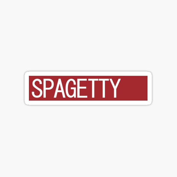 SPAGETTY Sticker