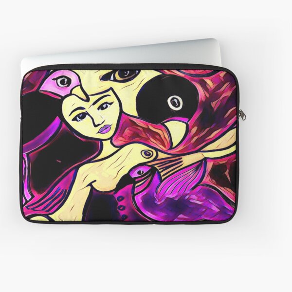 Birds Eye View in Purple Laptop Sleeve