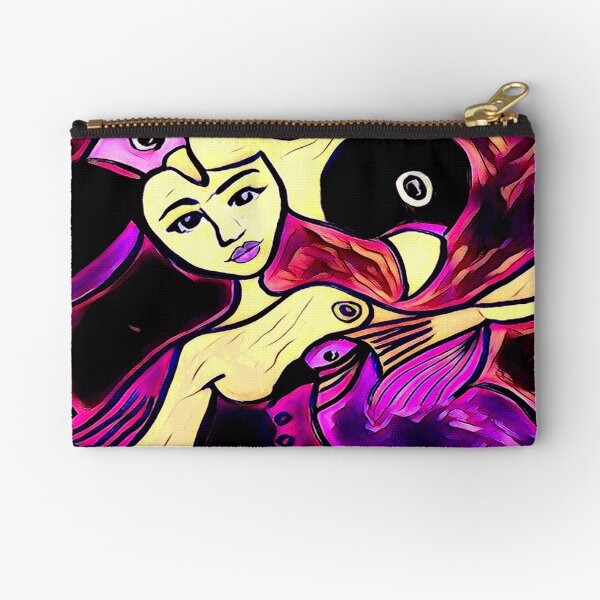 Birds Eye View in Purple Zipper Pouch