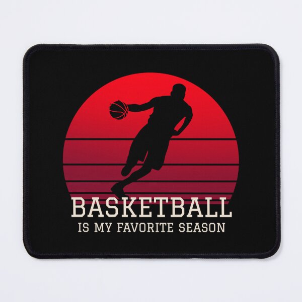 Item preview, Basketball Is My Favorite Season Retro Sunset Silhouette Essential T-Shirt designed and sold by cohenashl6.