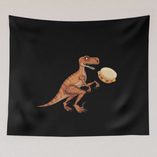 Artikelvorschau, Dinosaurier, der Tamburin spielt, lustige gute Dinosaurier-Tamburin-Liebhaber Art entworfen und verkauft von pedrored369.