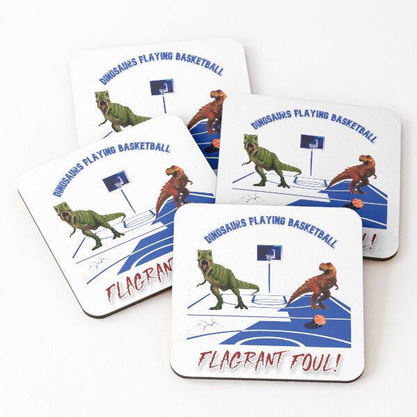 Item preview, Dinosaurs Playing Basketball designed and sold by ArtCollectables.