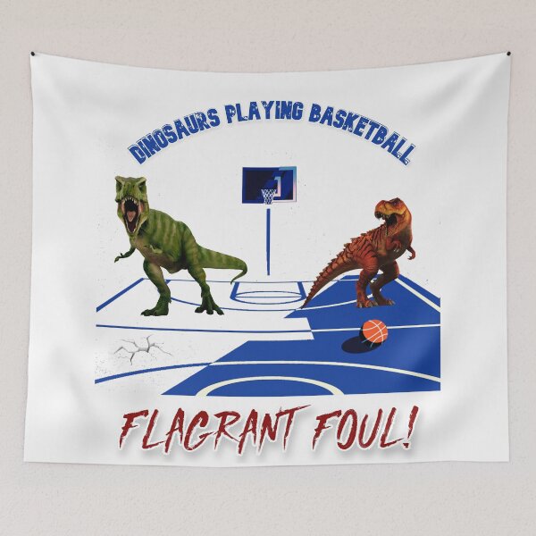 Item preview, Dinosaurs Playing Basketball designed and sold by ArtCollectables.