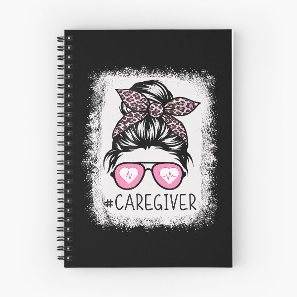 Item preview, Caregiver Life Bleached Pink Leopard Messy Bun designed and sold by douglasgary019.