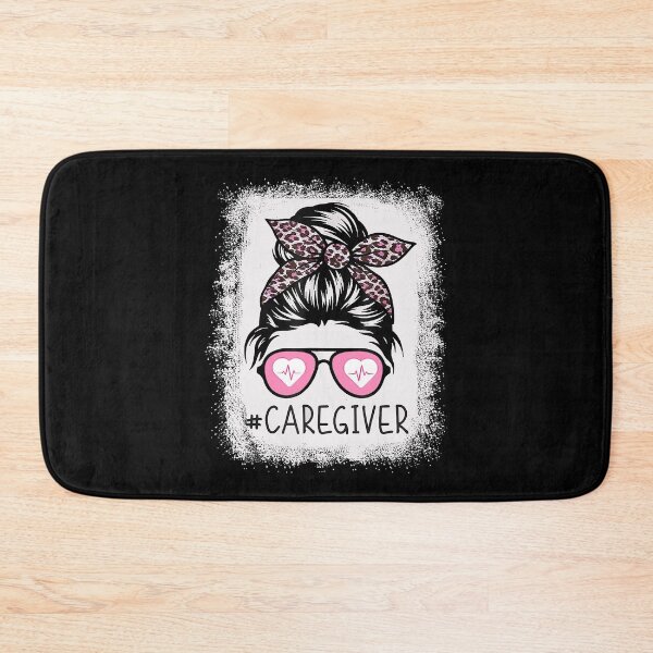 Item preview, Caregiver Life Bleached Pink Leopard Messy Bun designed and sold by douglasgary019.