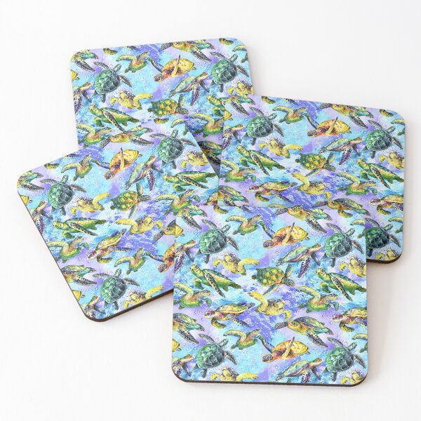 Item preview, Turtles On Colorful Background  designed and sold by SweetThreads79.