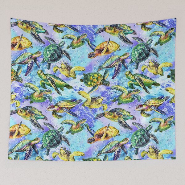 Item preview, Turtles On Colorful Background  designed and sold by SweetThreads79.