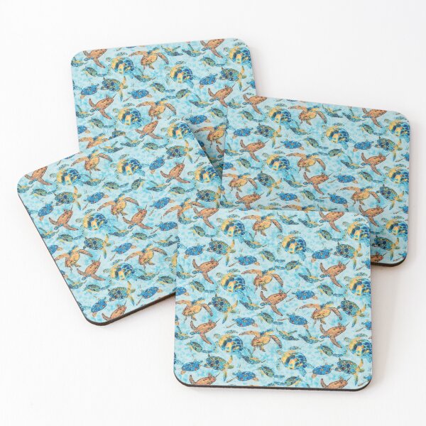 Item preview, Watercolor Turtles Pattern designed and sold by SweetThreads79.