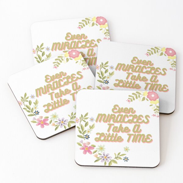 Item preview, Even Miracles Take A Little Time in T-Shirts, Tops, Caps, Masks, Mugs, Bags designed and sold by Faiza-Najeeb.