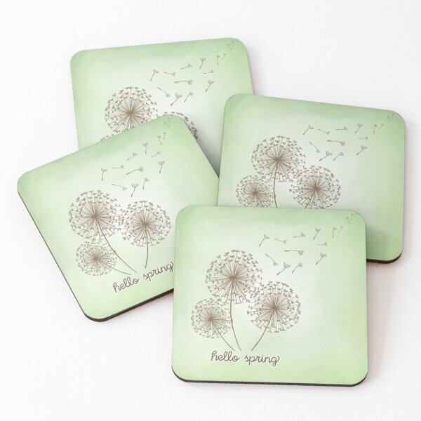 Item preview, Hello Spring | Cute And Beautiful Hand Drawing Dandelion Seeds Illustration  designed and sold by HarrysMomStudio.