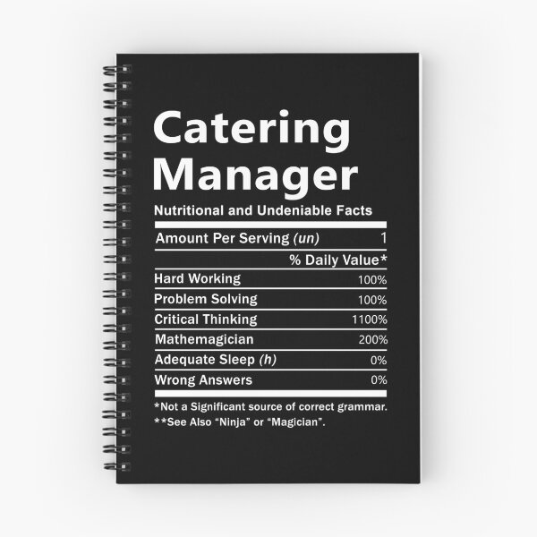 Item preview, Catering Manager  T Shirt - Nutrition Factors Job Gift Item Tee designed and sold by wardorion9.