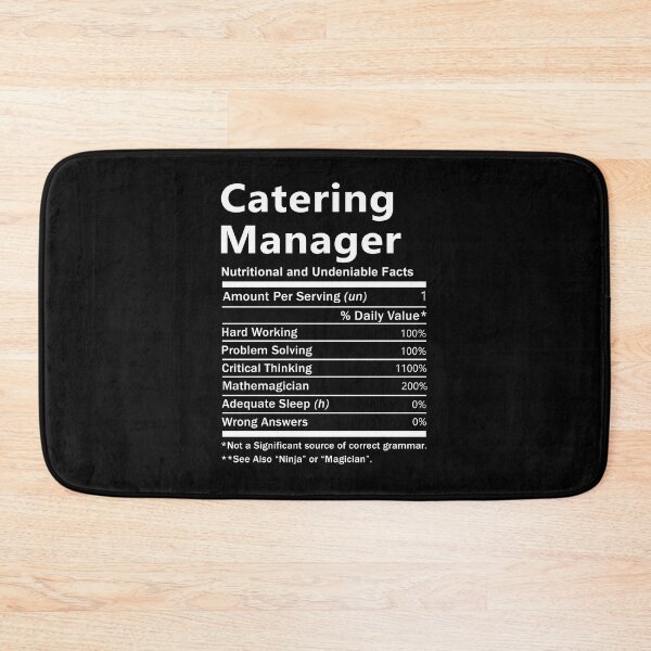 Item preview, Catering Manager  T Shirt - Nutrition Factors Job Gift Item Tee designed and sold by wardorion9.
