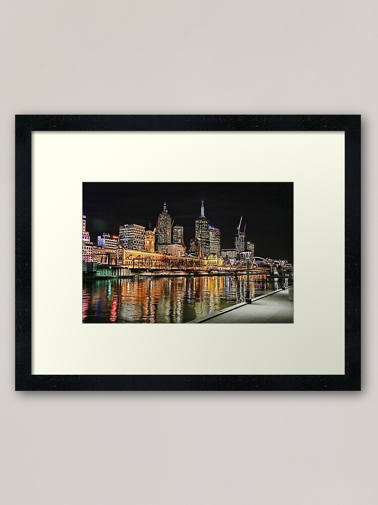 Alternate view of Melbourne Series - Skyline Framed Art Print