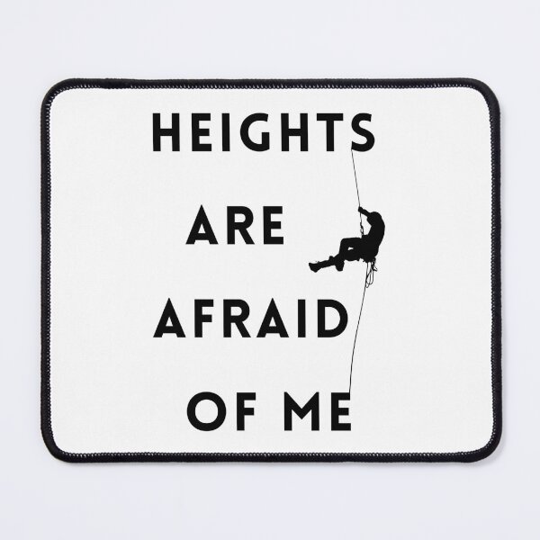 Item preview, HEIGHTS ARE AFRAID OF ME (BLACK) designed and sold by lucascadeur.