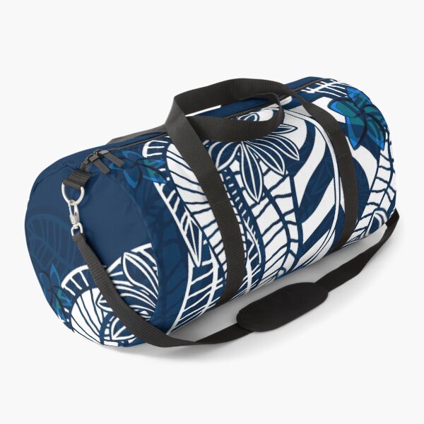 Item preview, Vintage Hawaiian Blue Leaf And Floral  designed and sold by sunnthreads.