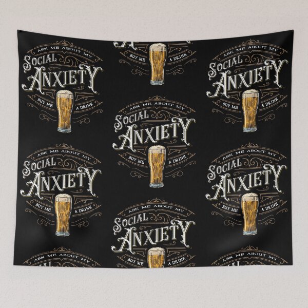Item preview, Social Anxiety designed and sold by barrettbiggers.