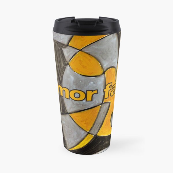 Amor Fati in Gold Travel Mug