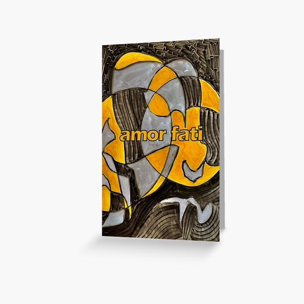 Amor Fati in Gold Greeting Card