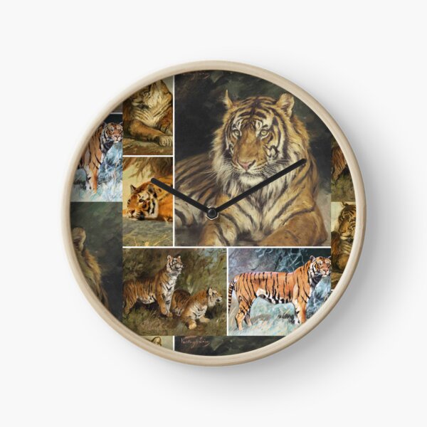 Vista previa del artículo con la obra «Conjunto de montaje de pinturas clásicas de tigres n.º 2», diseñado y vendido por Krispsm.