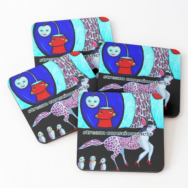 Item preview, Stream Consciousness on a Horse with Birds and Apples designed and sold by Sarah Curtiss.