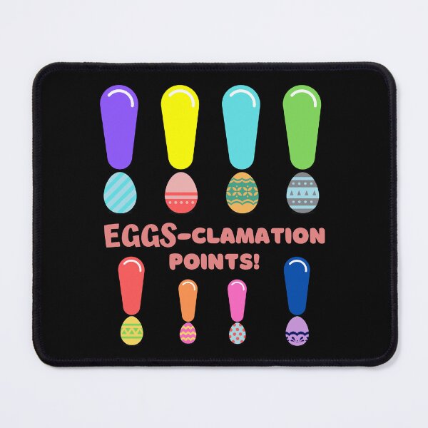 Item preview, Eggs-clamation Points! - twin of Exclamation Points (in black) | Happy Easter | Funny Easter designed and sold by CosmicStory.