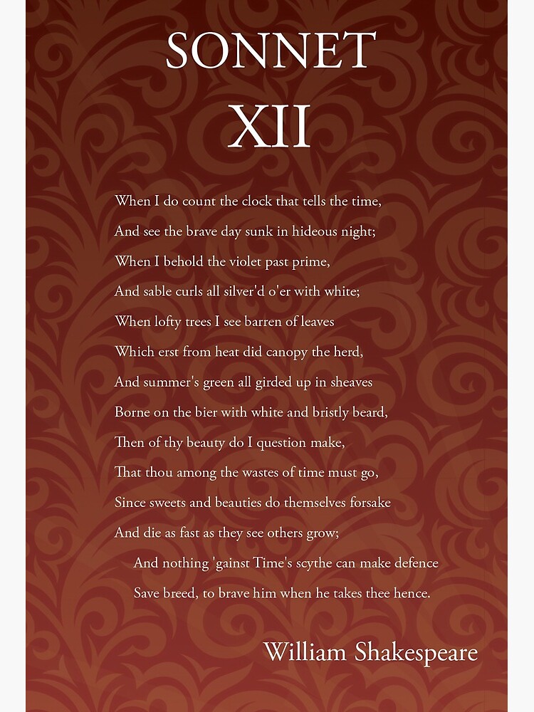 sonnet 12