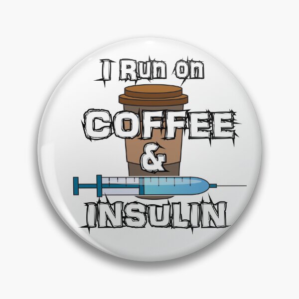 Artikelvorschau, Ich laufe auf KAFFEE & INSULIN entworfen und verkauft von MaribitsPrints.